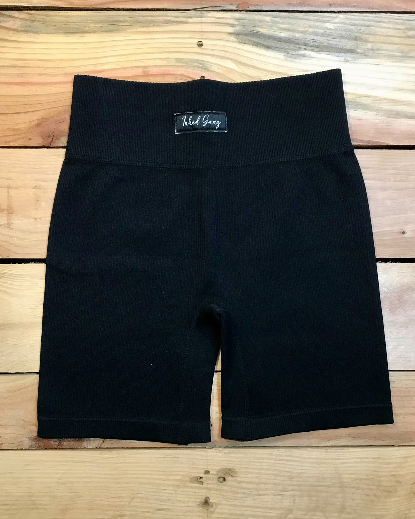 Black Inked Gang Yoga Short Set