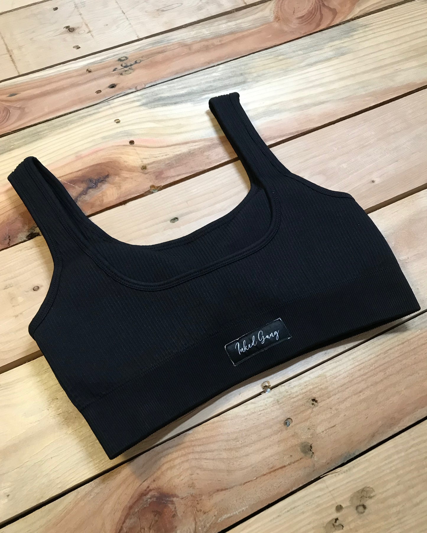 Black Inked Gang Yoga Short Set