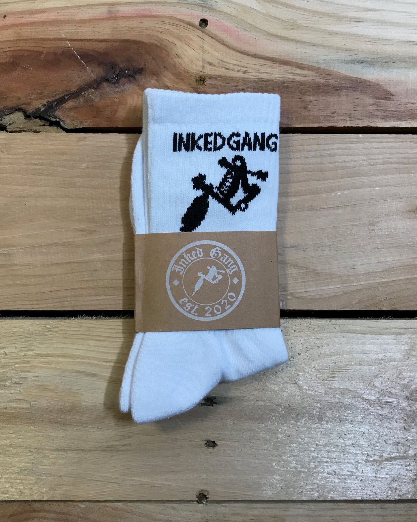 Tattoo Machine Logo Socks