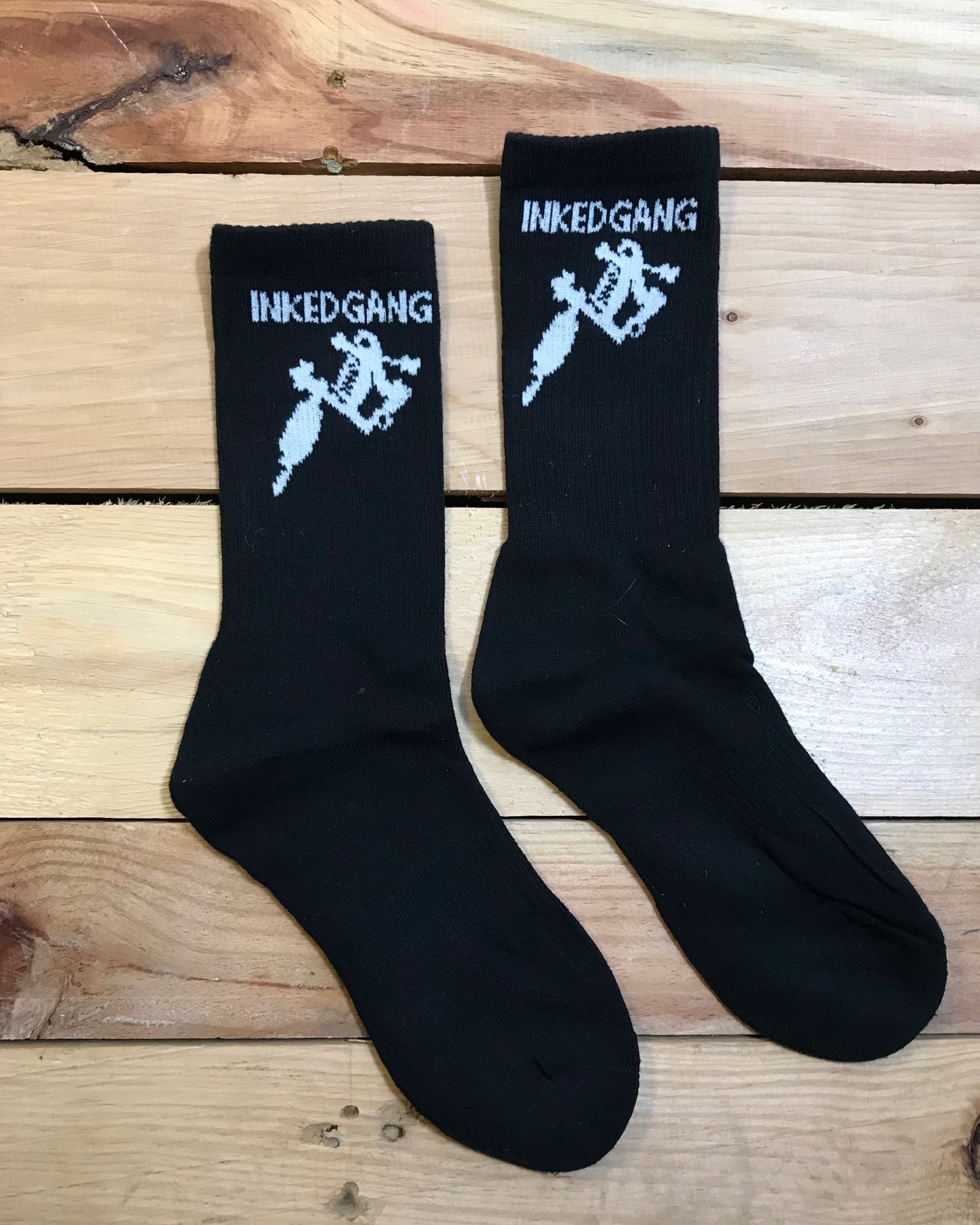 Tattoo Machine Logo Socks