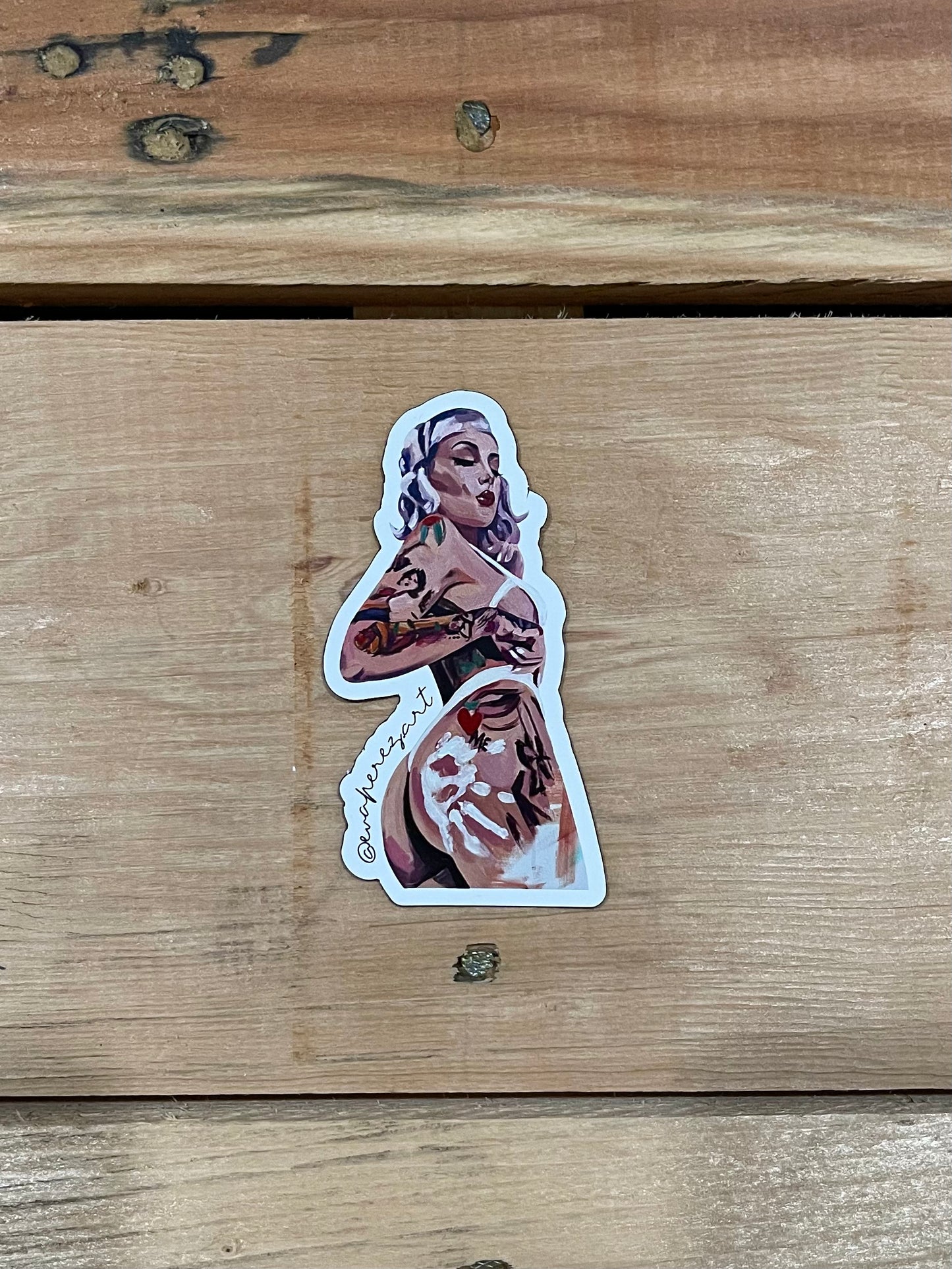 Peachy Sticker