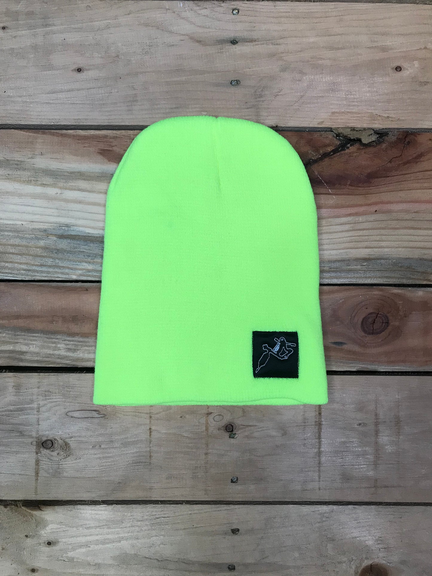 Neon Yellow Logo Beanie