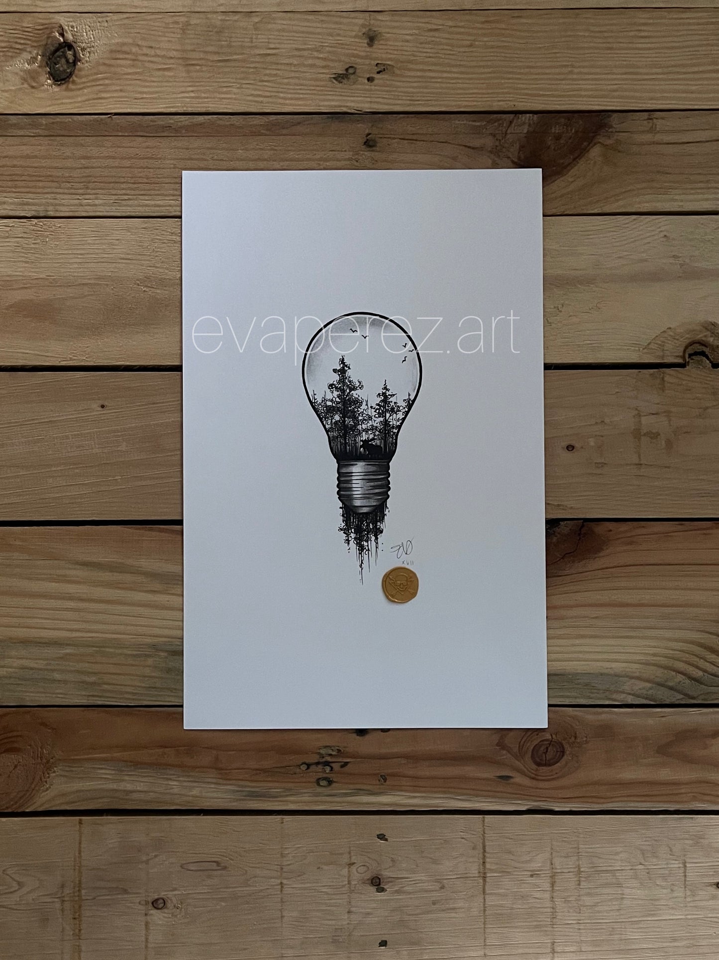 Nature Bulb Print