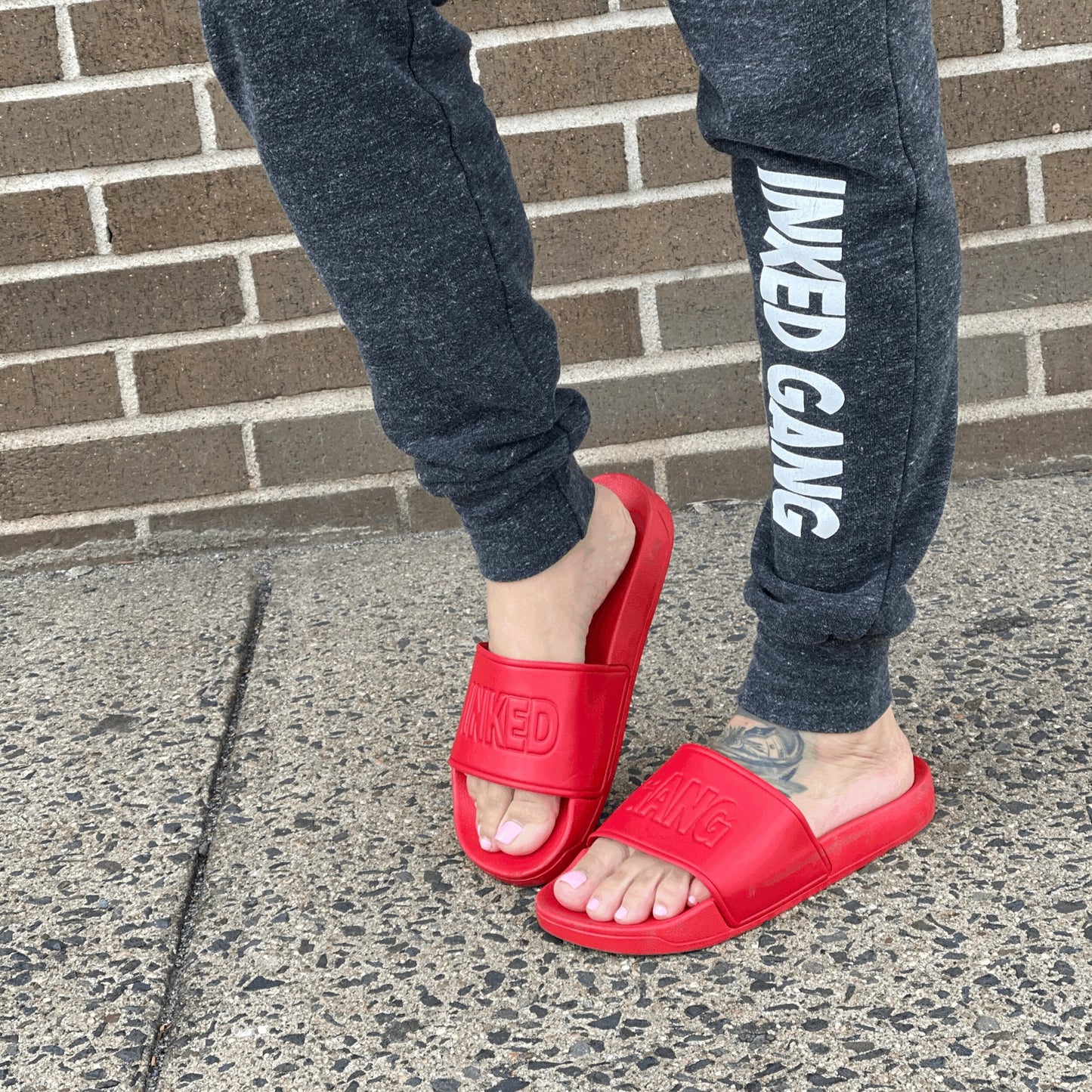 INKED GANG Red Slides