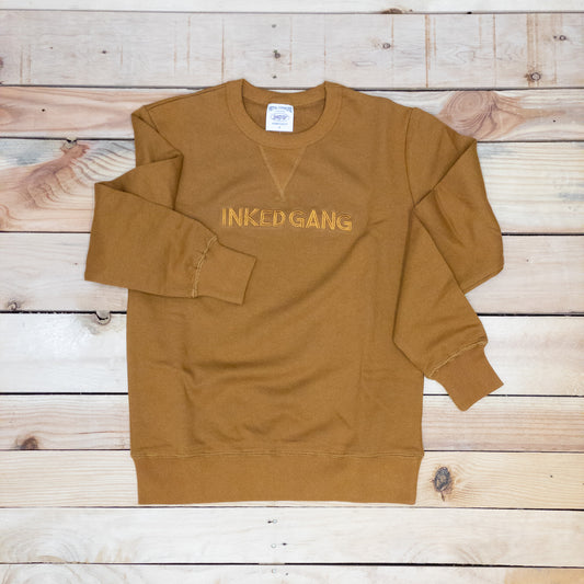 Inked Gang Crew Neck Spicy Mustard