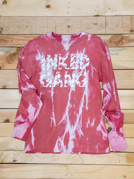 Inked Gang Tie Dye Long Sleeve Pink