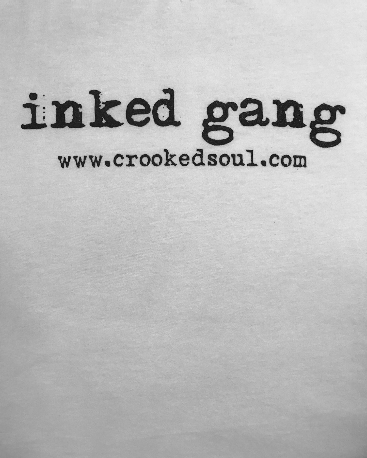 Inked Gang White Crew Neck