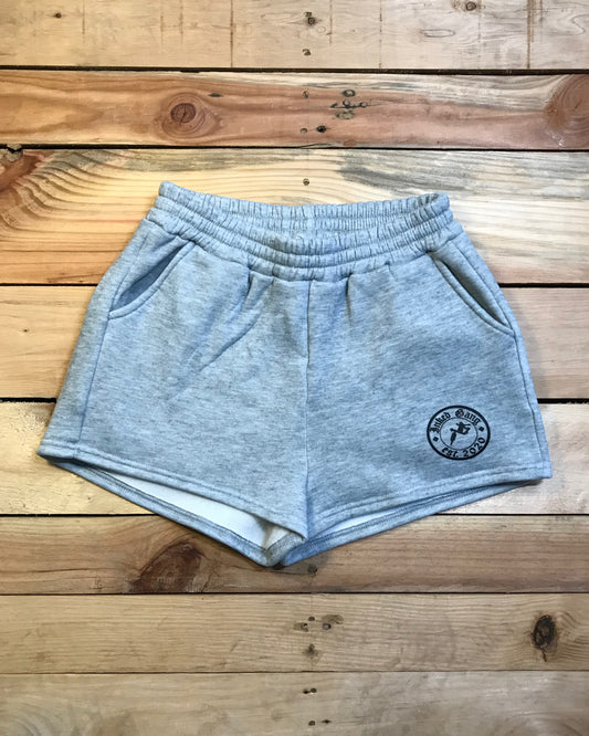 Ladies Grey Sweat Shorts