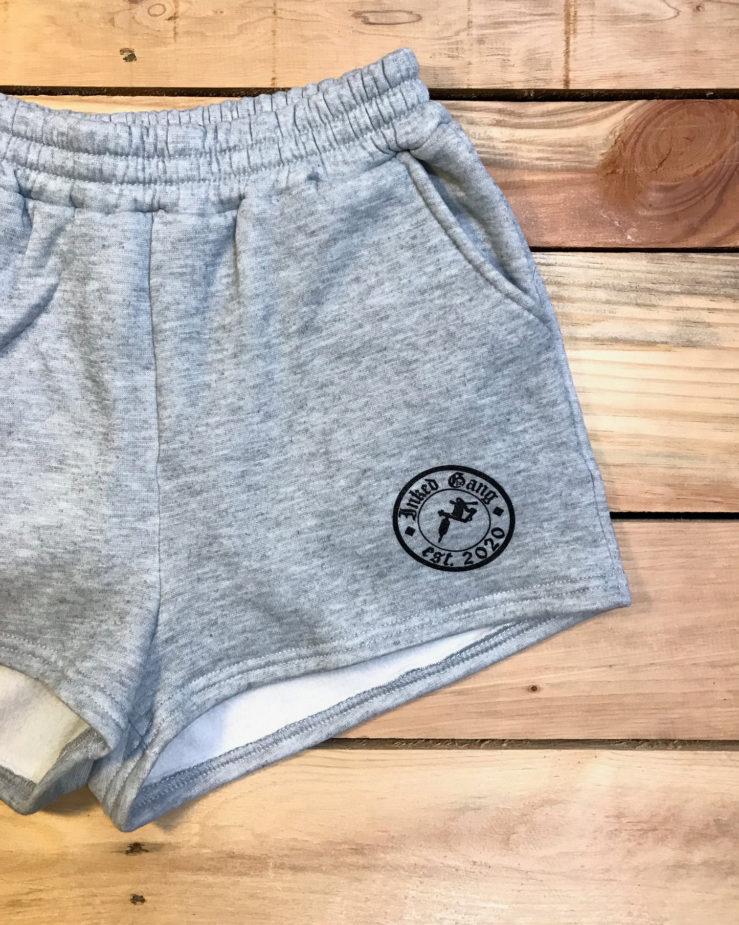 Ladies Grey Sweat Shorts