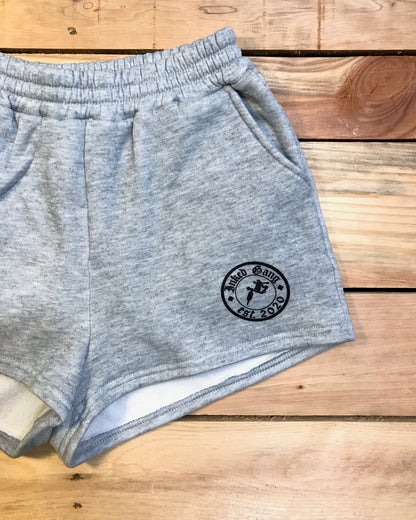Ladies Grey Sweat Shorts