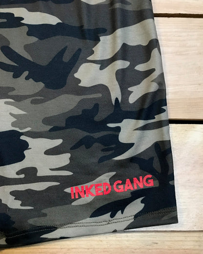 Inked Gang Ladies Camo Bike Shorts