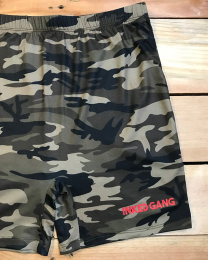 Inked Gang Ladies Camo Bike Shorts