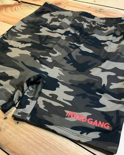 Inked Gang Ladies Camo Bike Shorts