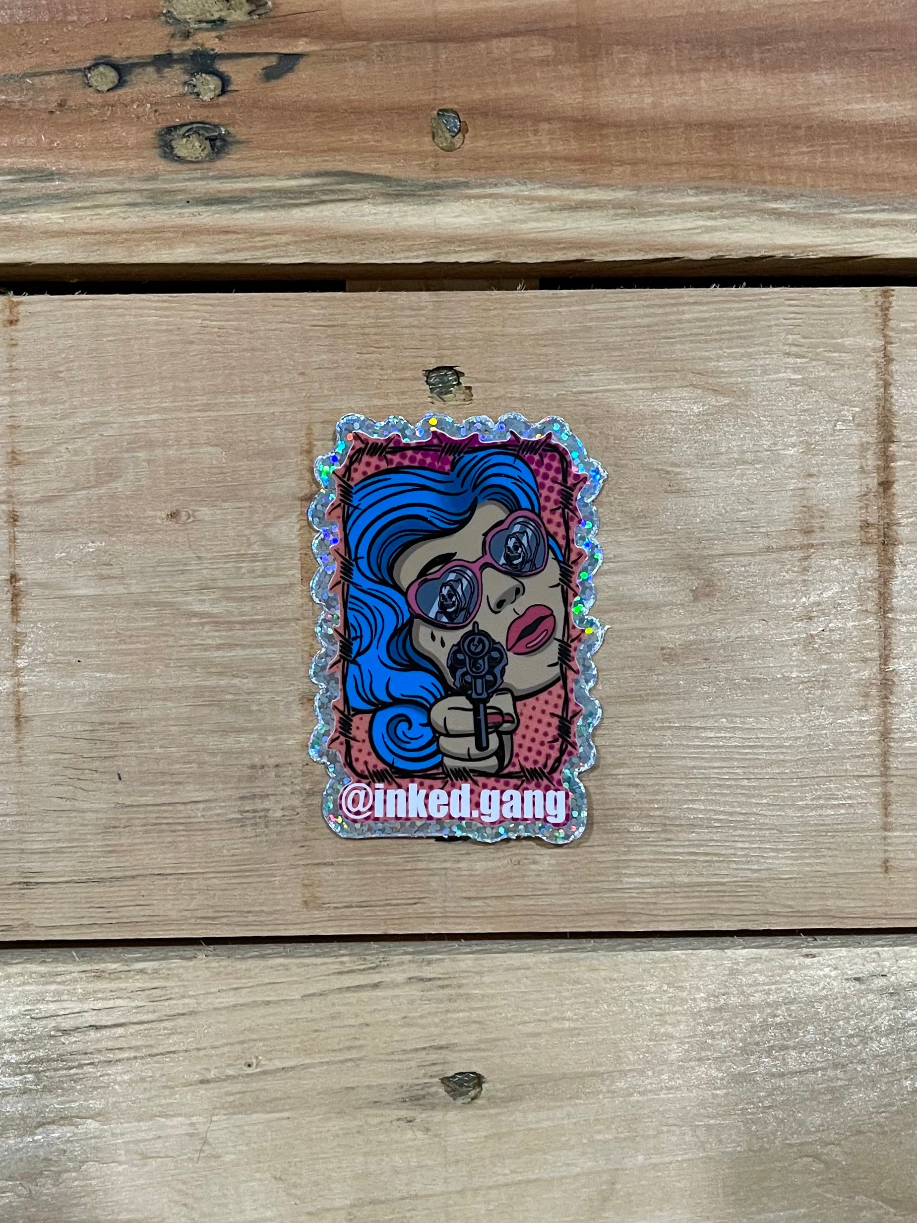 A Look That Kills Sticker Crooked Soul Tattoo