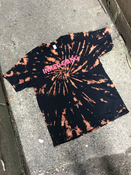 Bleach Dyed Inked Gang T-shirt