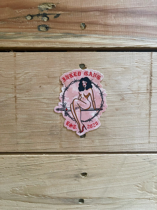 Dagger Babe Sticker