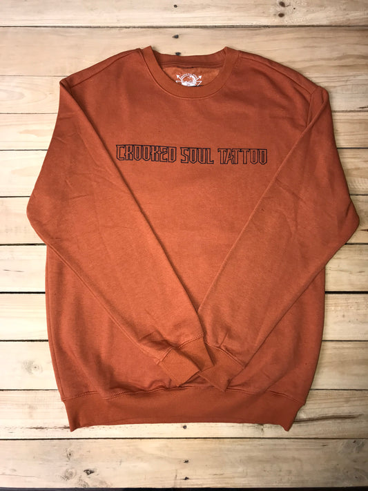 Burnt Orange Sweetheart Crewneck Sweater