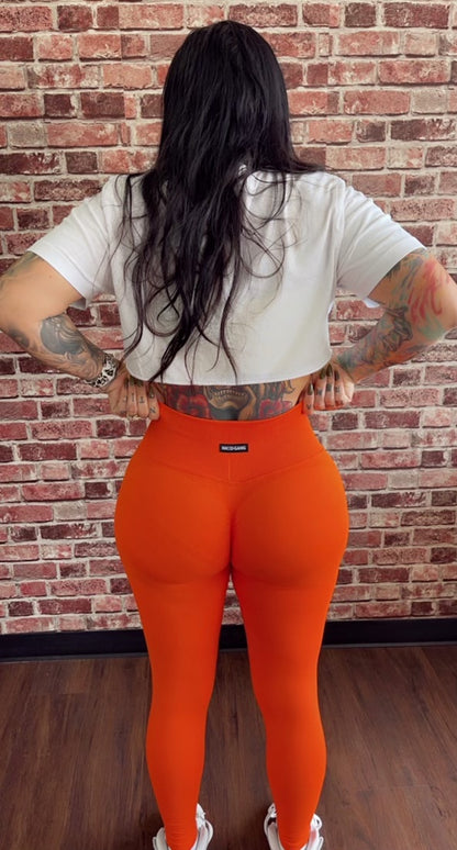 Orange Inked Gang Leggings
