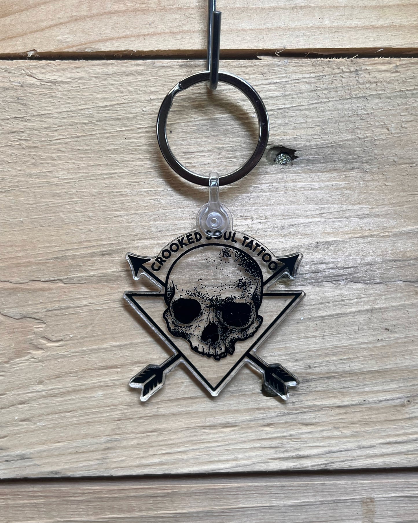 Crooked Soul Logo Clear Keychain
