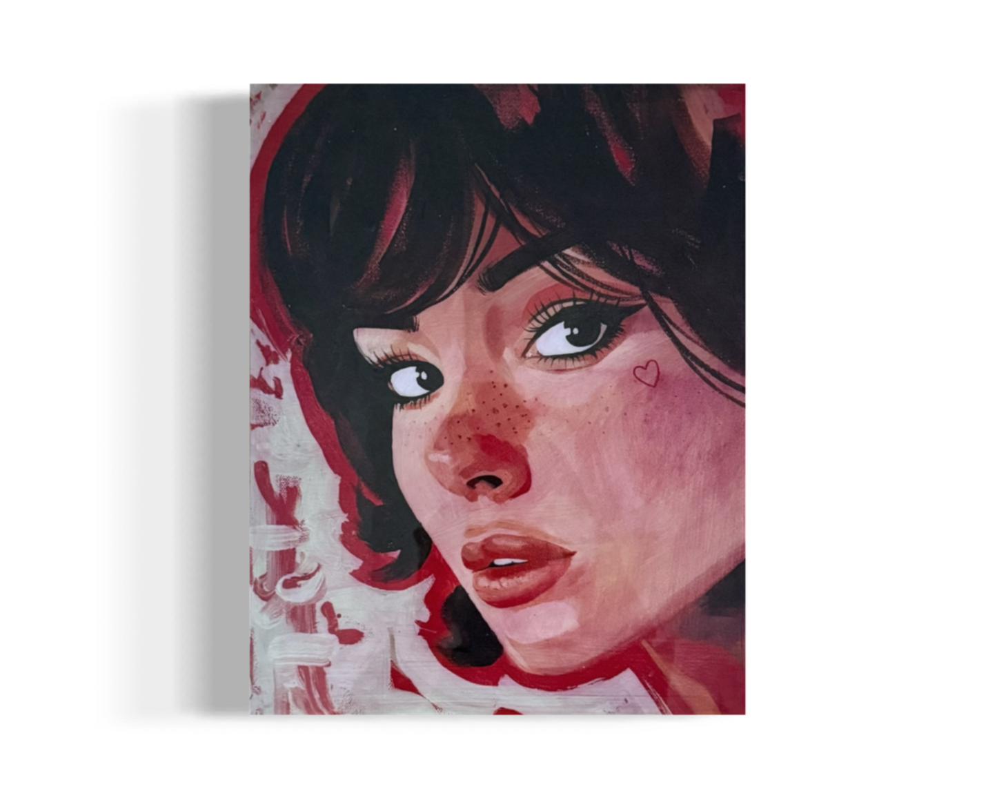 Lucy w/ a Face Tat Resin Print
