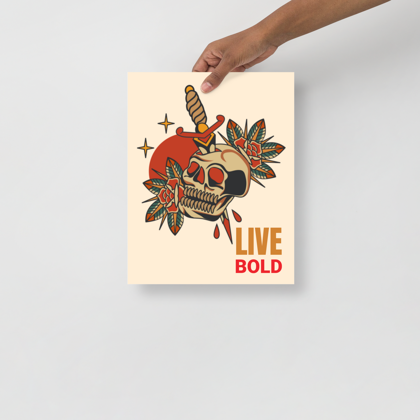 Live Bold Print