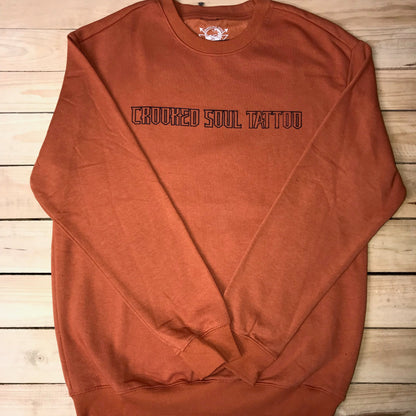 Burnt Orange Sweetheart Crewneck Sweater