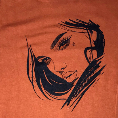 Burnt Orange Sweetheart Crewneck Sweater