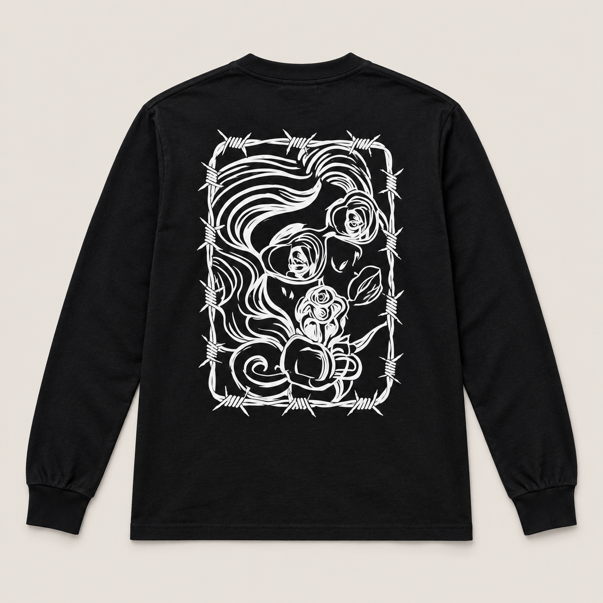 A Look That Kills Long Sleeve centered studio photograph