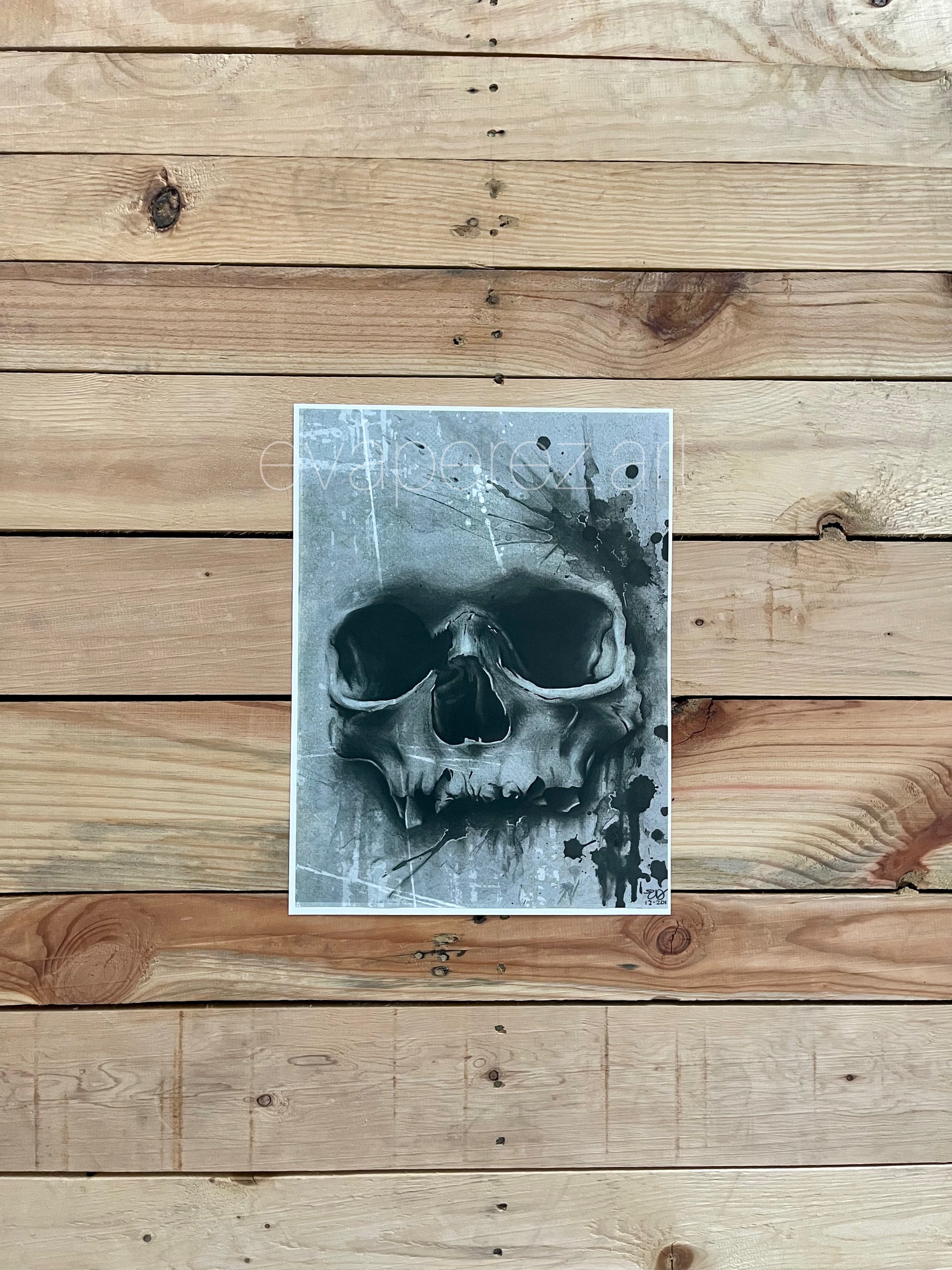 Shattered Skull Print Crooked Soul Tattoo